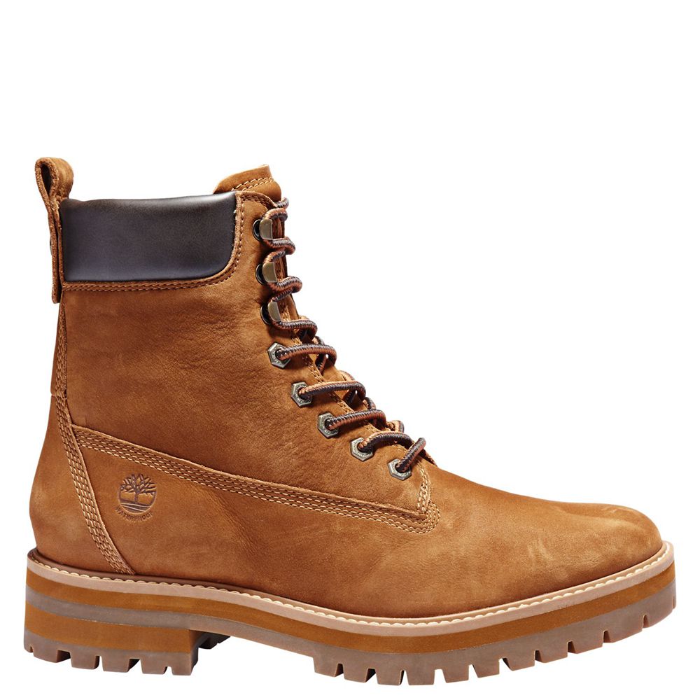 Timberland Μποτες Χιονιού Ανδρικα Καφε - Courma Guy Waterproof - Greece 1932485-GR